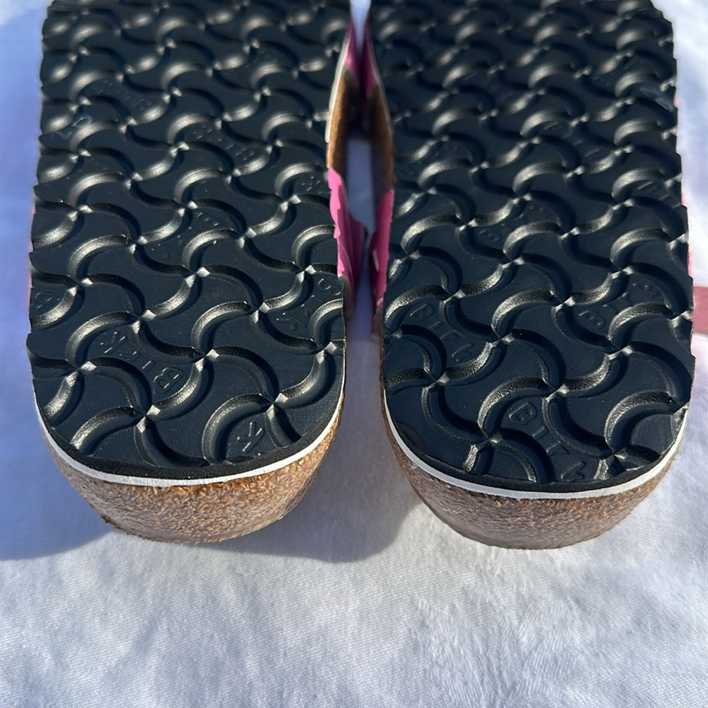 Birkis pink and white double strap NWOT - Picture 5 of 10